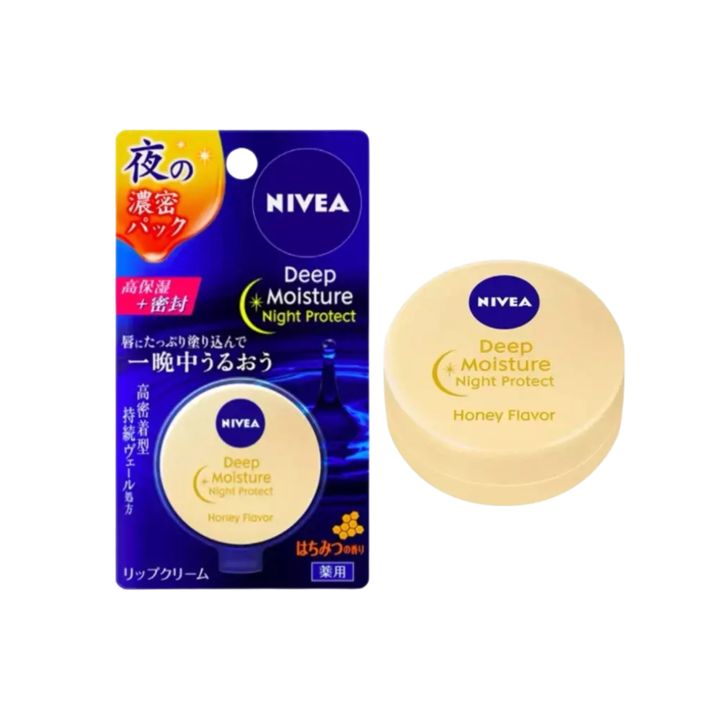 Nivea Deep Moisture Night Protection Lip Balm Honey (7.0gm)