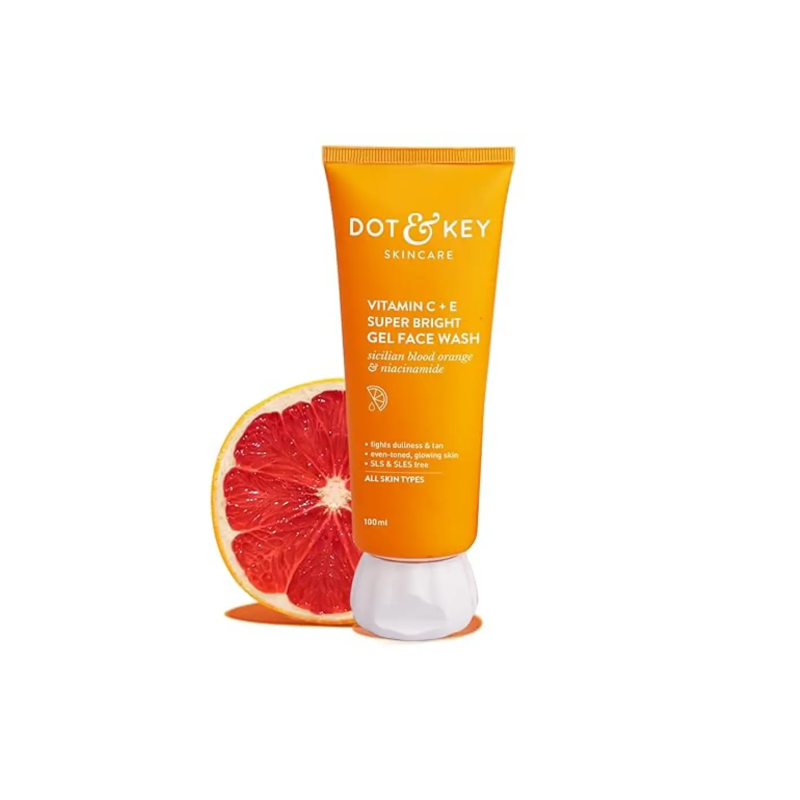 Dot & Key Vitamin C + E Super Bright Gel Face Wash (100ml)