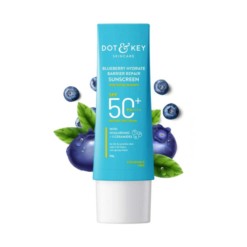 Dot & Key Blueberry Hydrate Barrier Repair Sunscreen SPF 50+ PA++++(80gm)