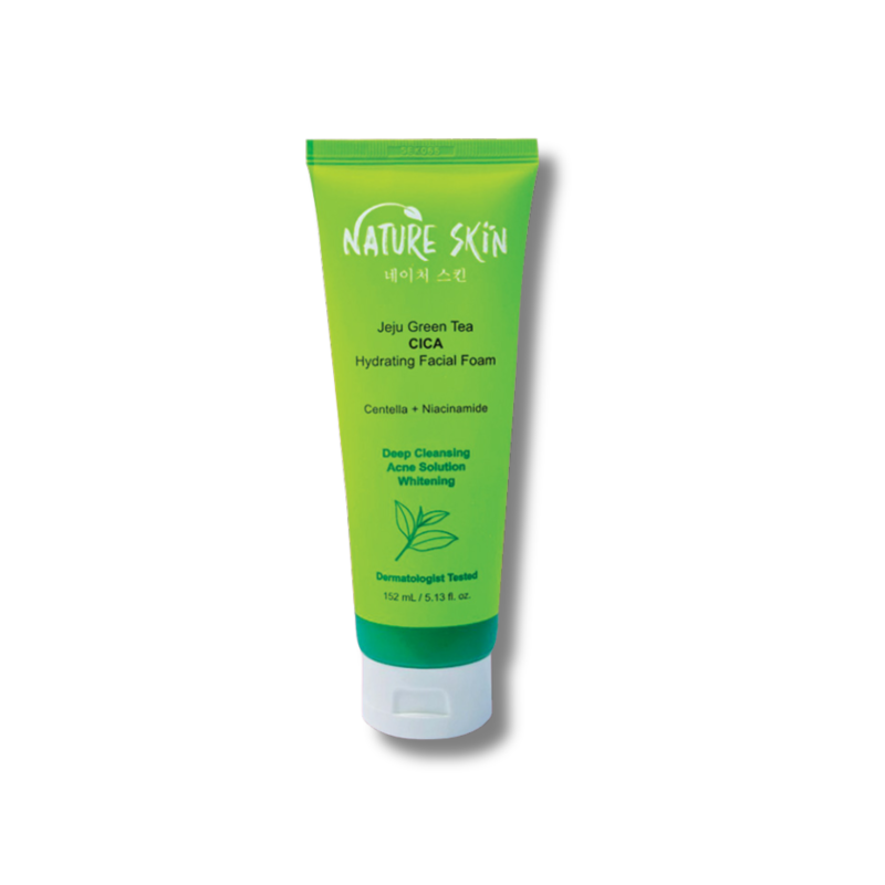 Nature Skin Jeju Green Tea Cica Hydrating Facial Foam 152ml