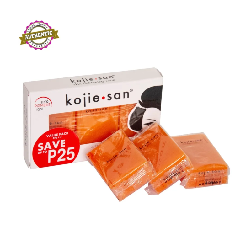 Kojie San Facial Beauty Soap 3 Bars Per Pack (65g)