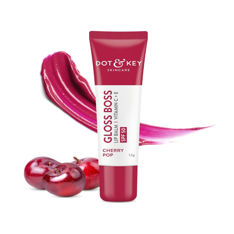 Dot & Key Gloss Boss Vitamin C + E Lip Balm with SPF 30 - Cherry Pop (12gm)