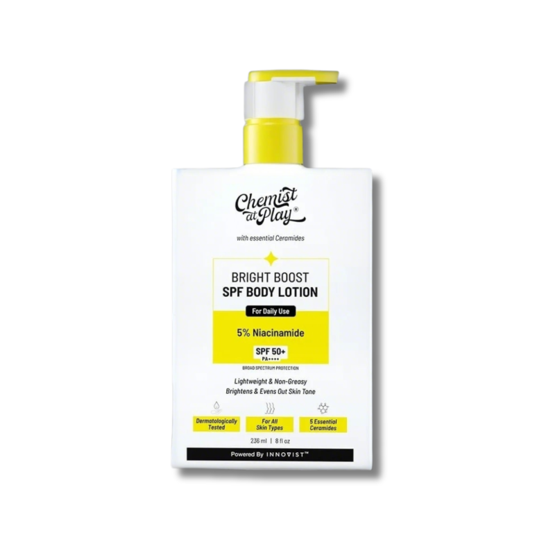 Chemist At Play Bright Boost SPF Body Lotion with Niacinamide & SPF 50+ – 236ml