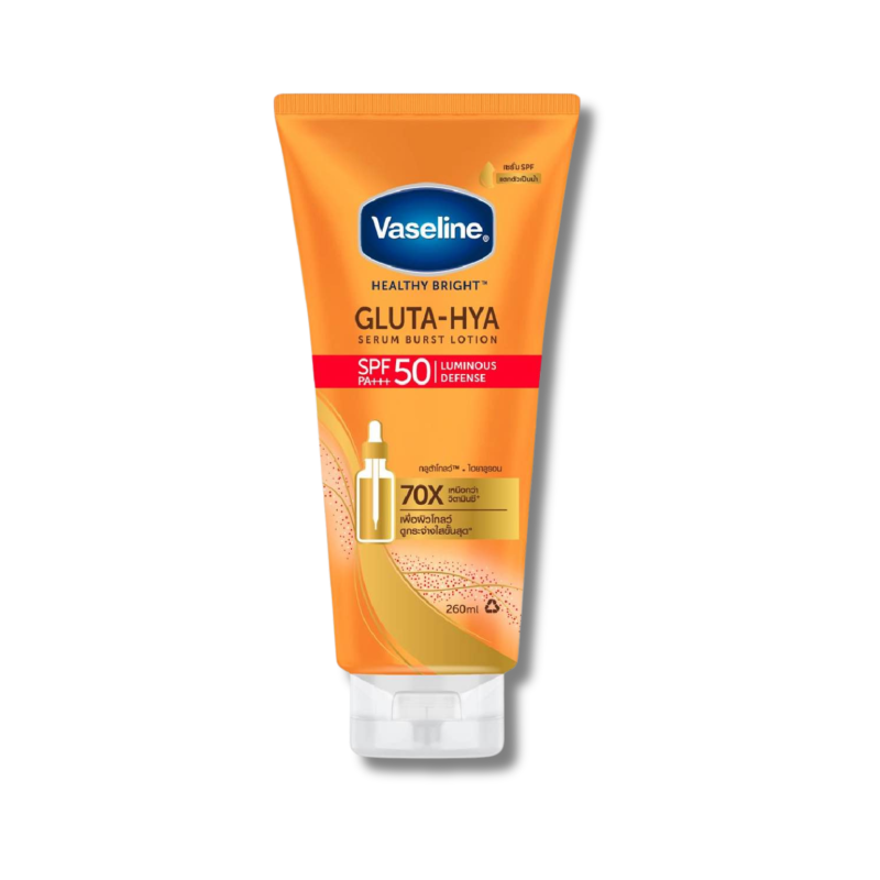 Vaseline Healthy Bright Gluta-Hya Serum Burst Lotion SPF50 PA+++ 260ml