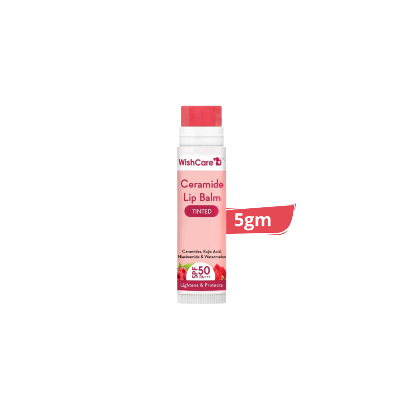 Wishcare Ceramide Lip Balm with SPF 50 PA+++ Tinted 5gm