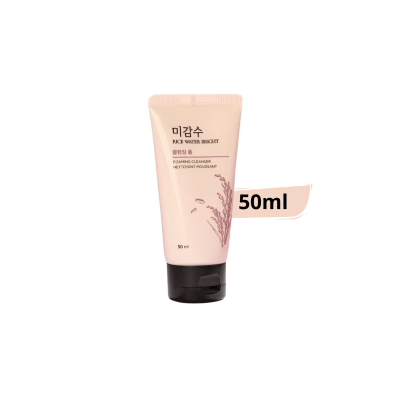 The face shop rice water bright foaming cleanser 50ml