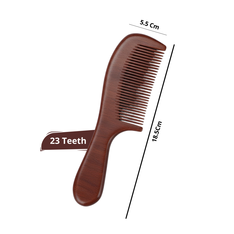 Premium Quality Sandalwood Comb - 23 Teeth