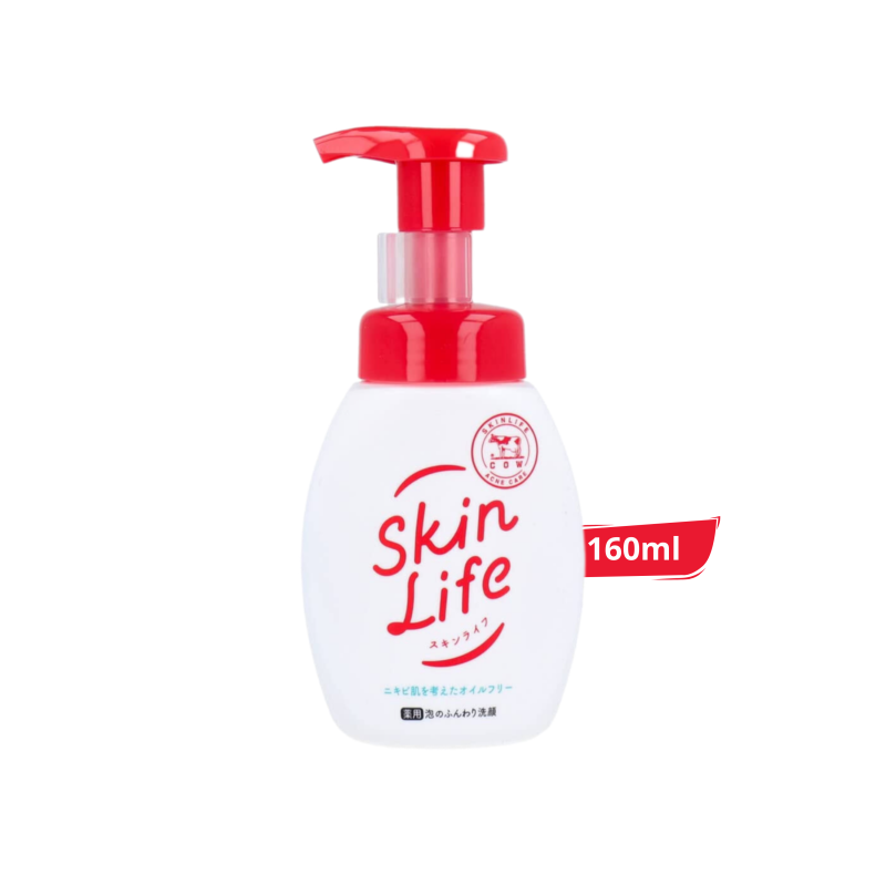 Cow Brand Skin Life Foaming Face Wash Pump 160ml