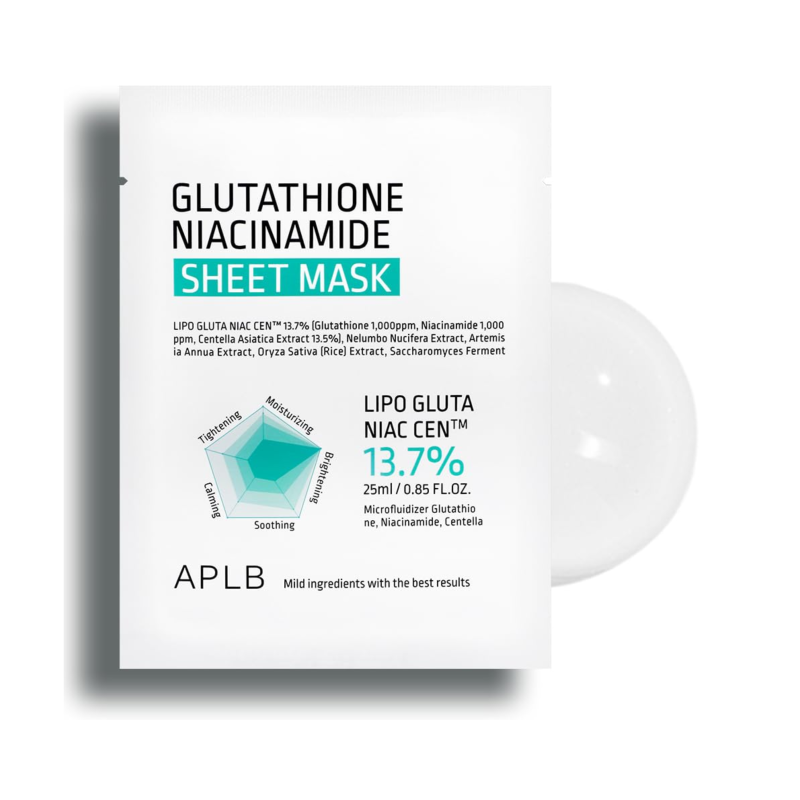 APLB Glutathione Niacinamide Sheet Mask 25ml