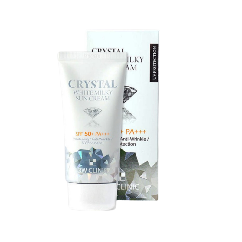 3W Clinic Crystal White Milky Sun Cream SPF 50+ PA+++ 50g