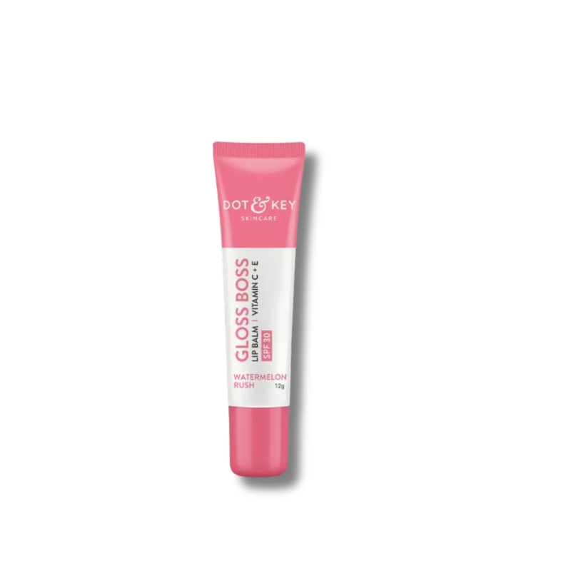 DOT & KEY Gloss Boss Vitamin C + E Lip Balm with SPF 30+ 12g - Watermelon Rush 12ml